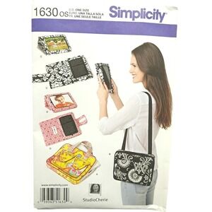 Simplicity‎ 1630 Sewing Pattern OS Multi Tech Tablet E-Reader Case Shoulder Bag